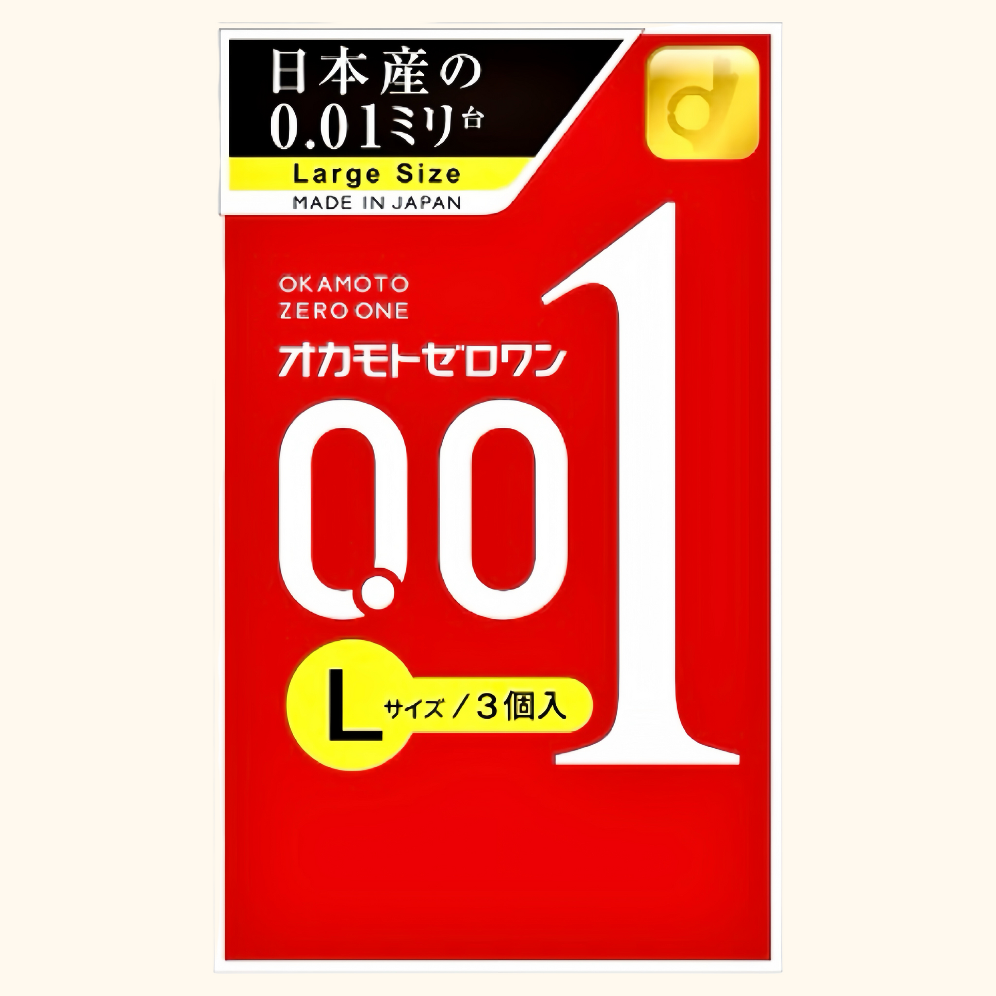 OKAMOTO Zero One 001 Condom 3-Pack Large - Blossom Nights